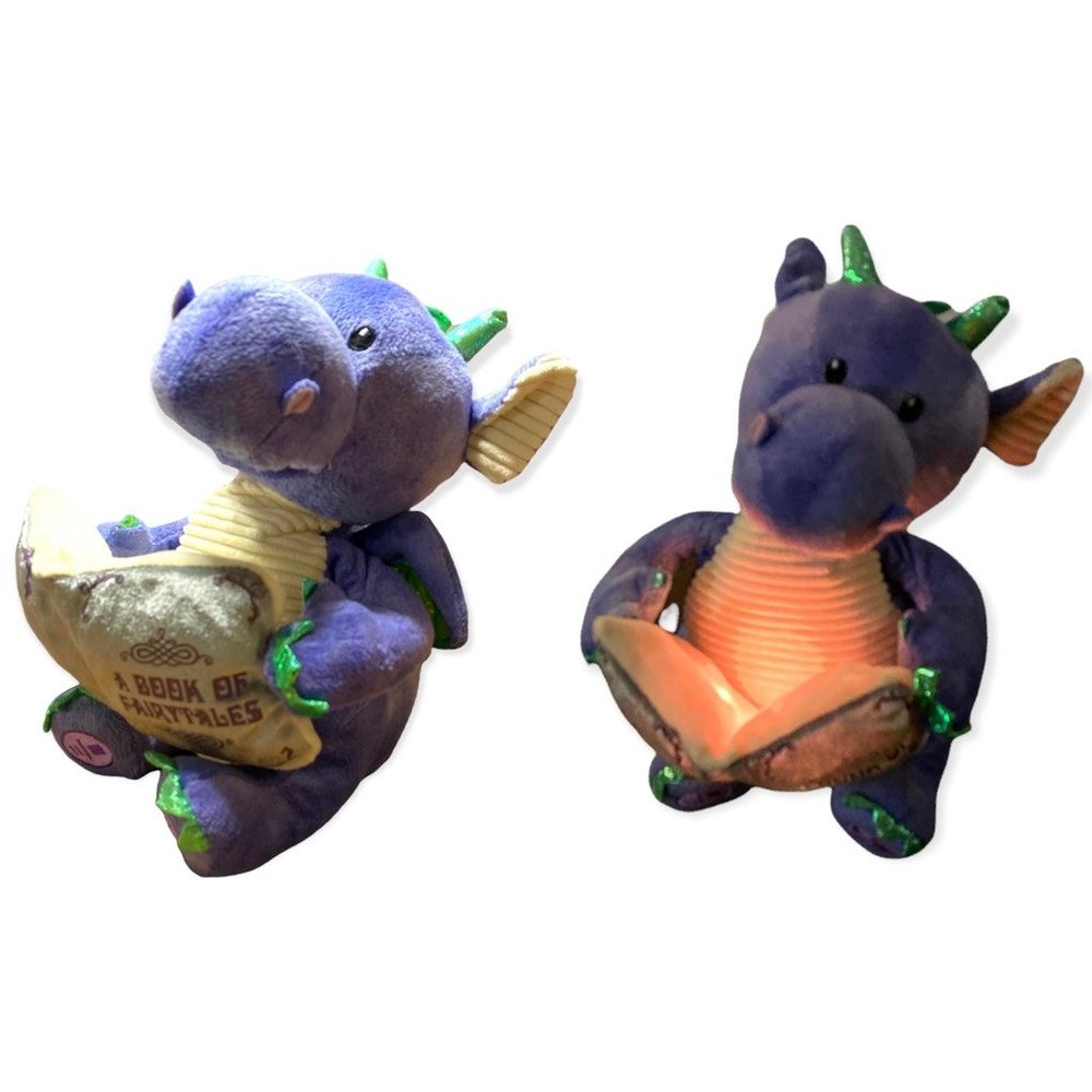 Dalton The Storytelling Purple Dragon Lights Up Sound & Motion Plush Cuddle Barn